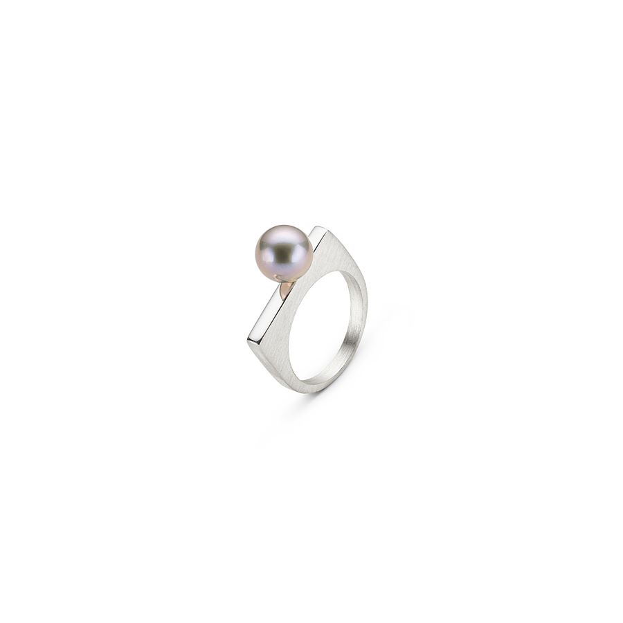 Grey 'Congiunzioni' pearl ring CONGIUNZIONI | AN1 CON Q PRL GRI BIGARG